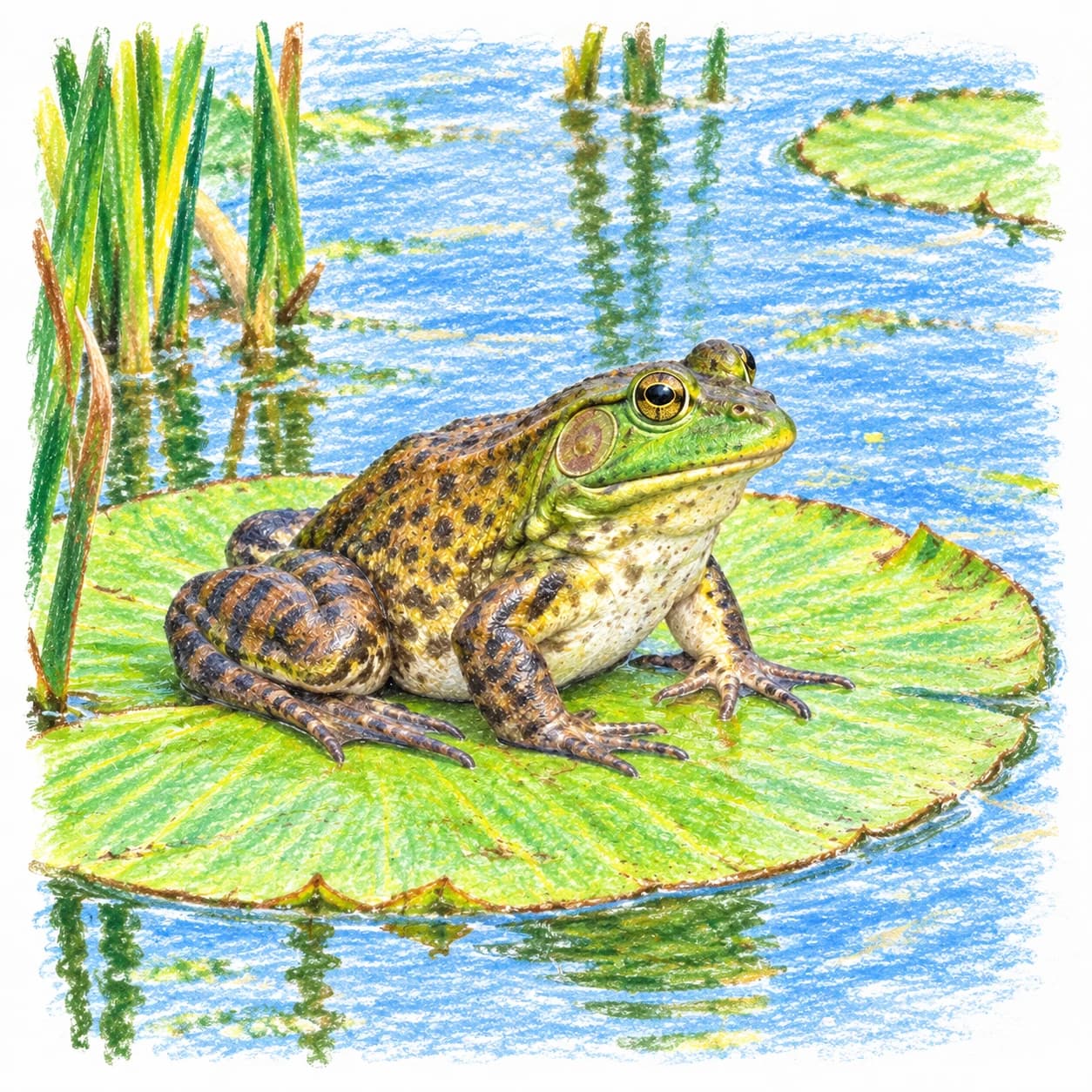 Modèle colorié: Coloriage de ouaouaron