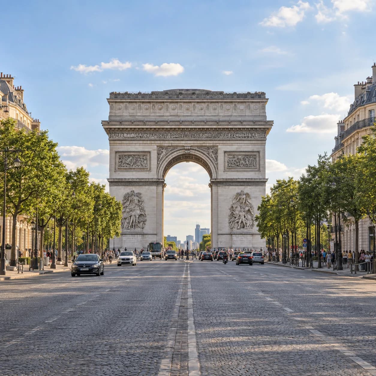 Photo réaliste: Coloriage de l'Arc de Triomphe