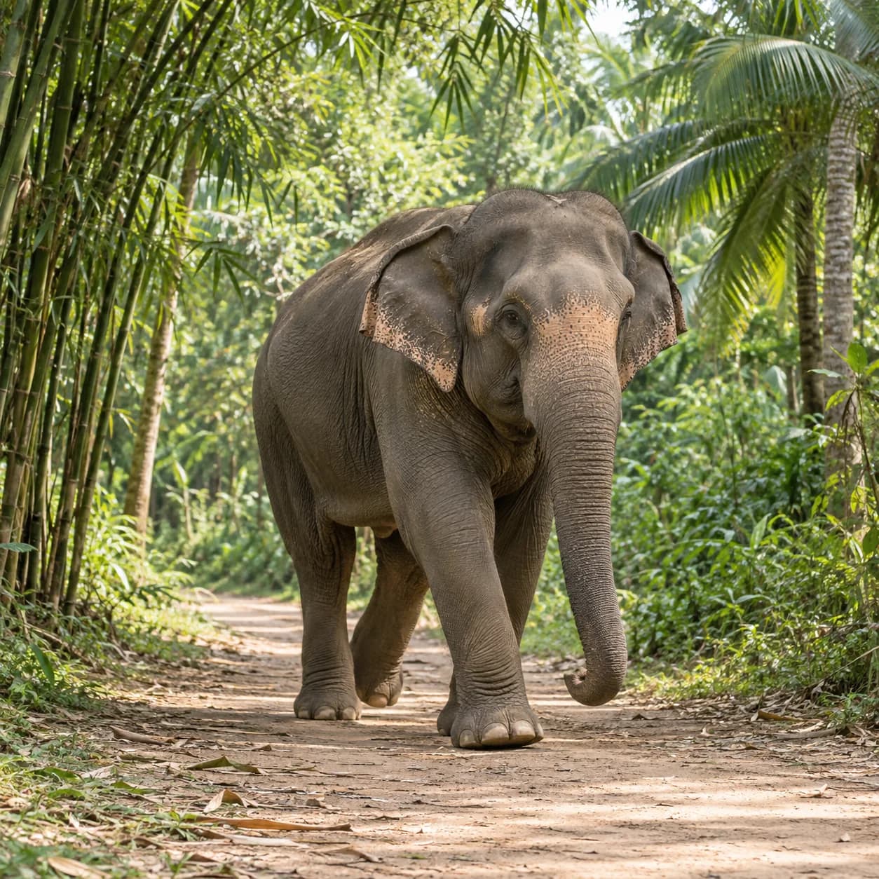 Photo réaliste: Coloriage d'éléphant d'Asie