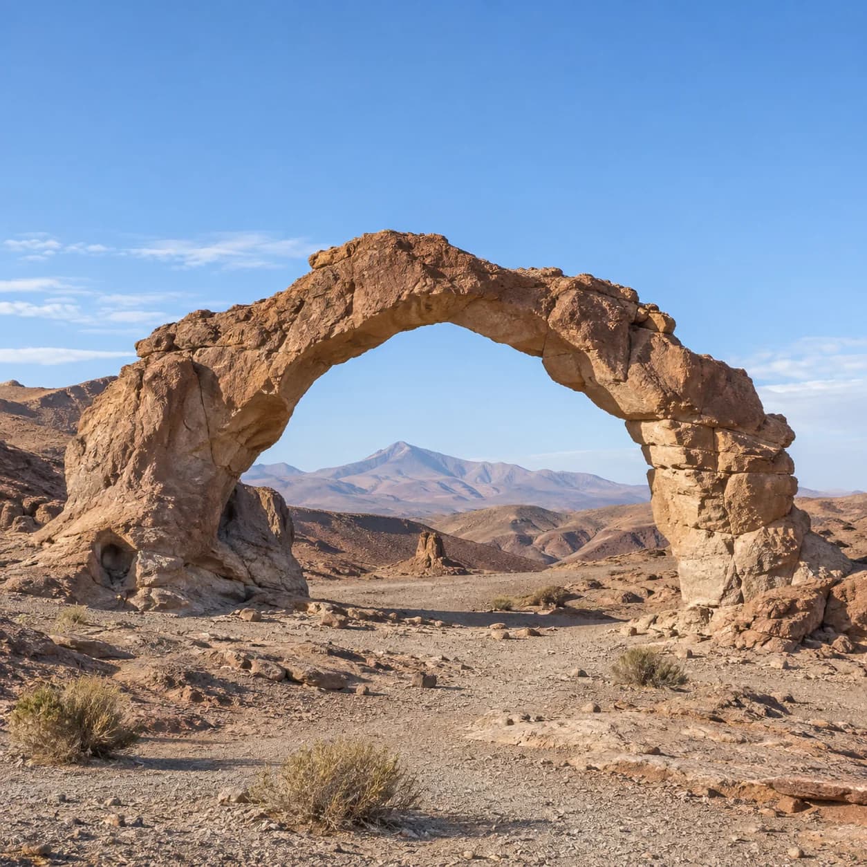 Realistic source: Atacama Desert natural arch coloring page