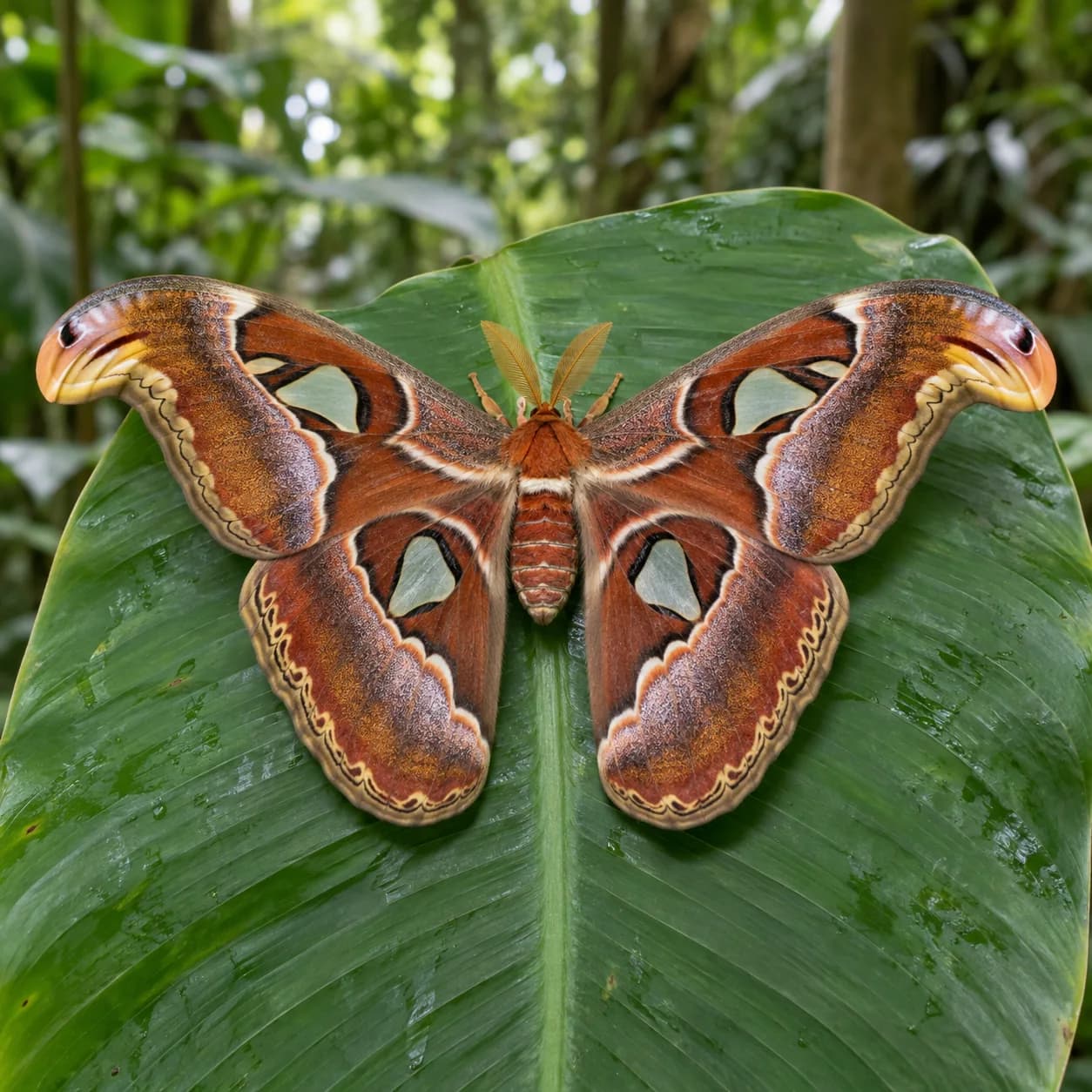 Photo réaliste: Coloriage de papillon atlas