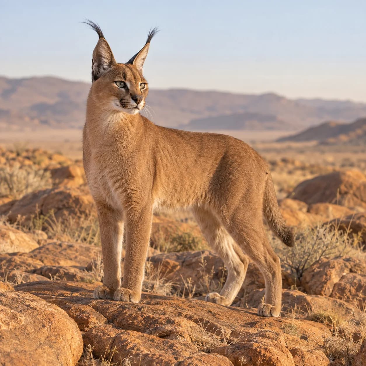 Photo réaliste: Coloriage de caracal