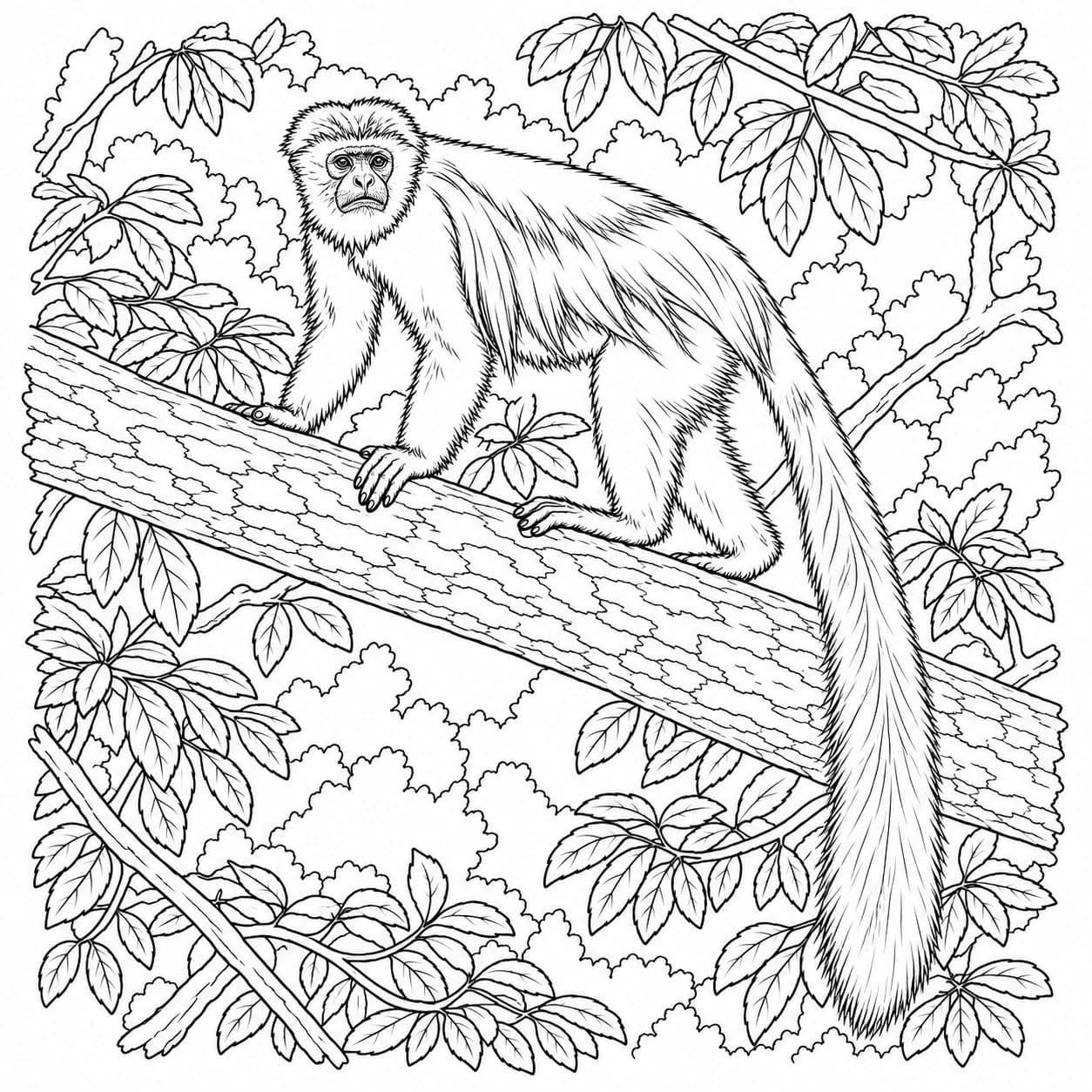 Coloriage: Coloriage de colobe