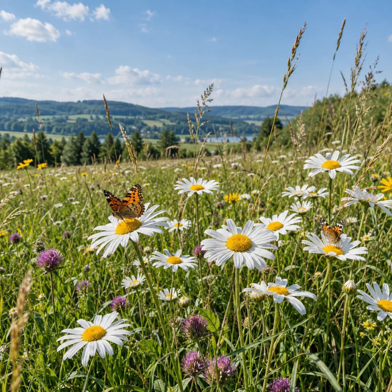 Photo réaliste: Coloriage de marguerites