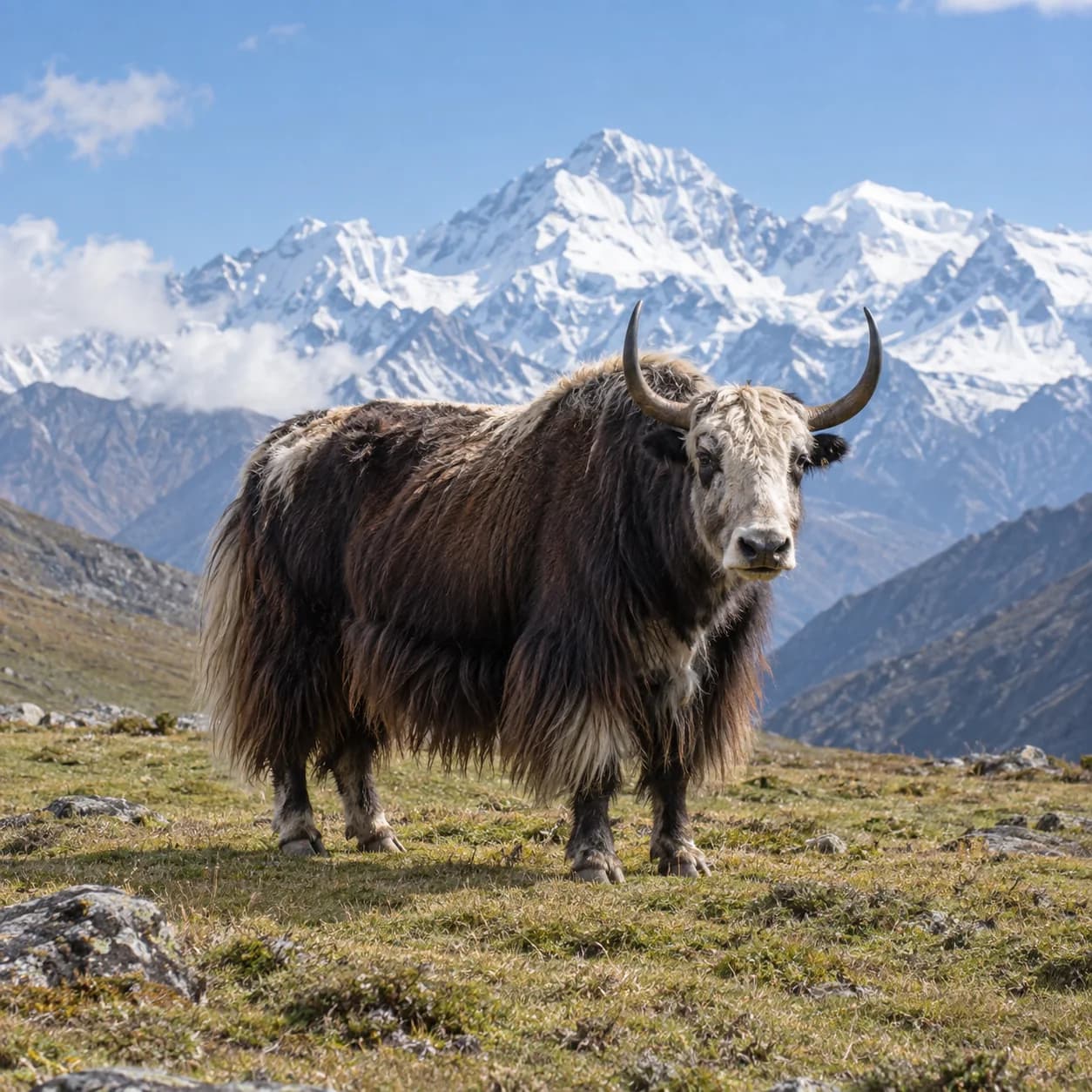 Photo réaliste: Coloriage de yak