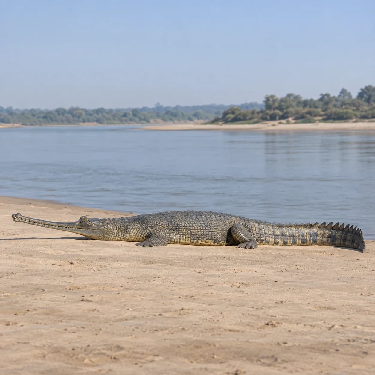 Foto realista: Dibujo de gavial para colorear