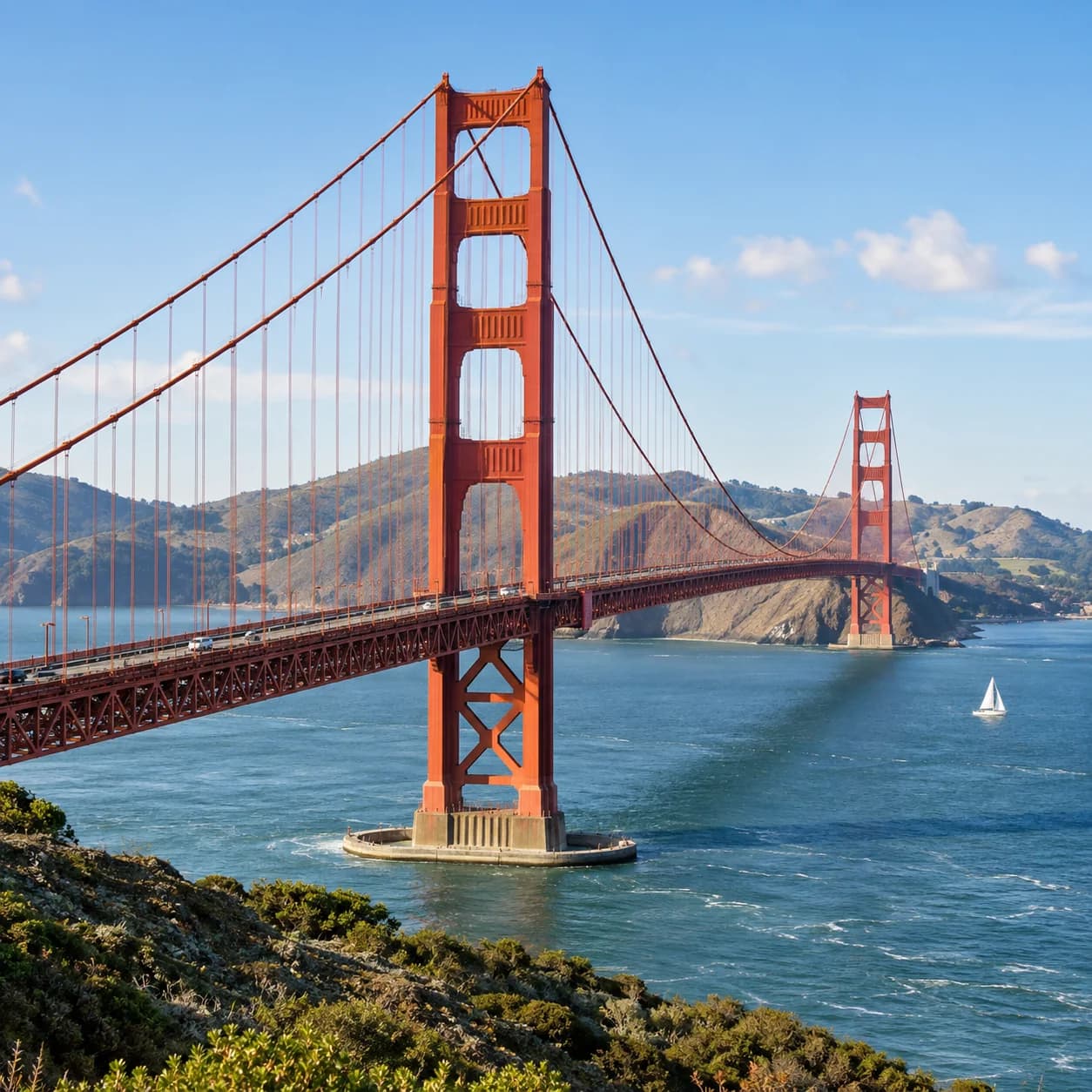 Photo réaliste: Coloriage du Golden Gate Bridge