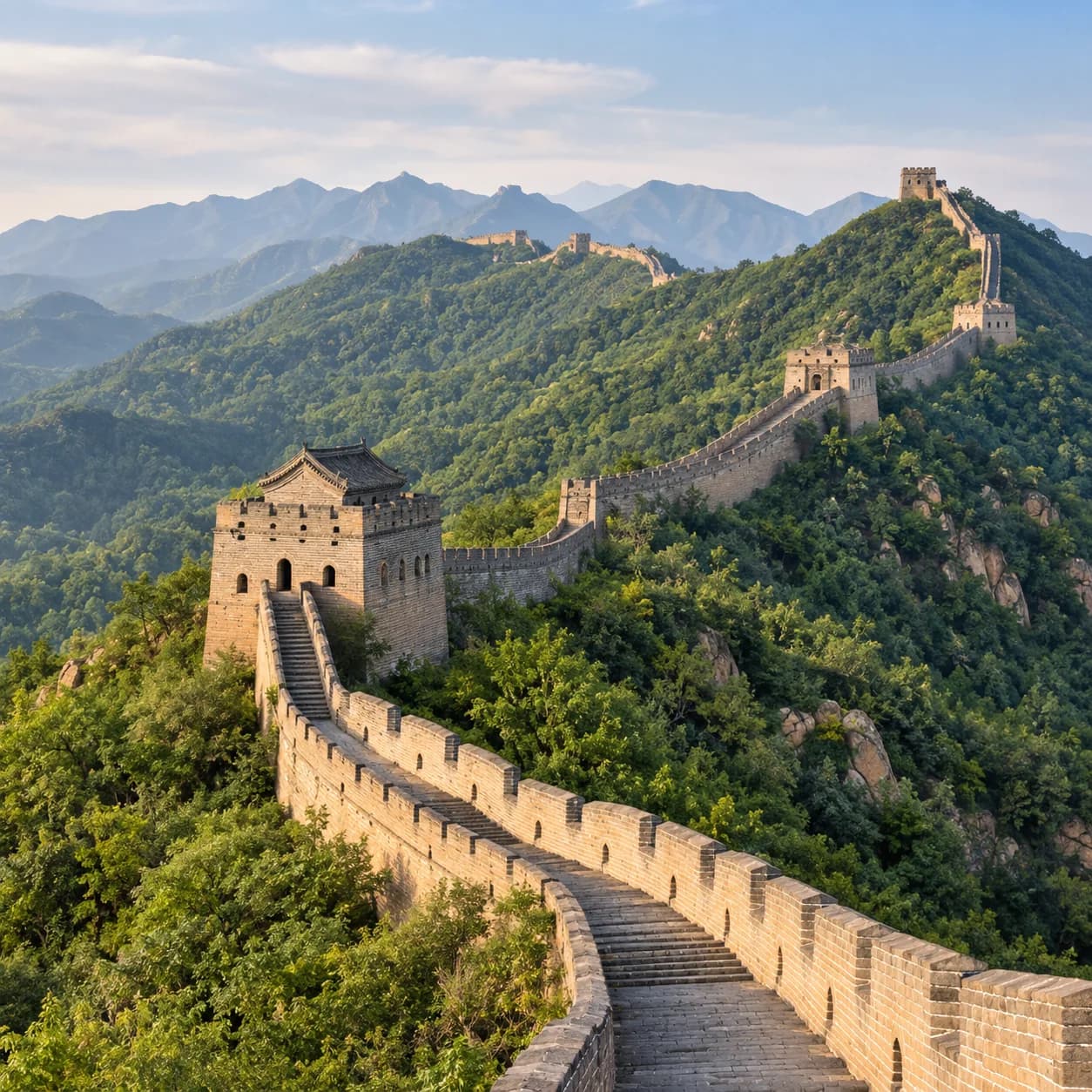 Foto realista: Dibujo de la Gran Muralla china para colorear
