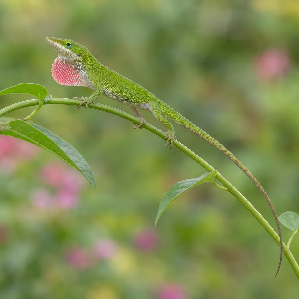 Foto realista: Dibujo de anolis verde para colorear