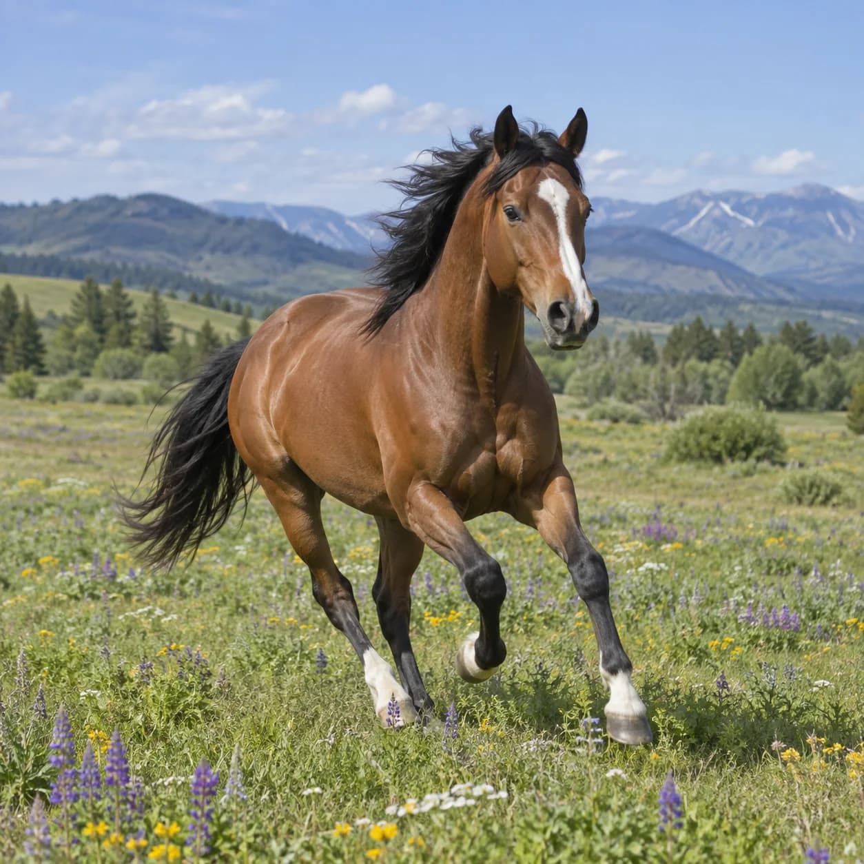 Photo réaliste: Coloriage de cheval