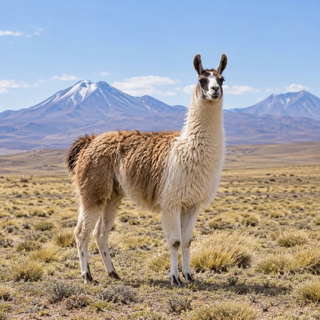 Realistic source: Llama coloring page