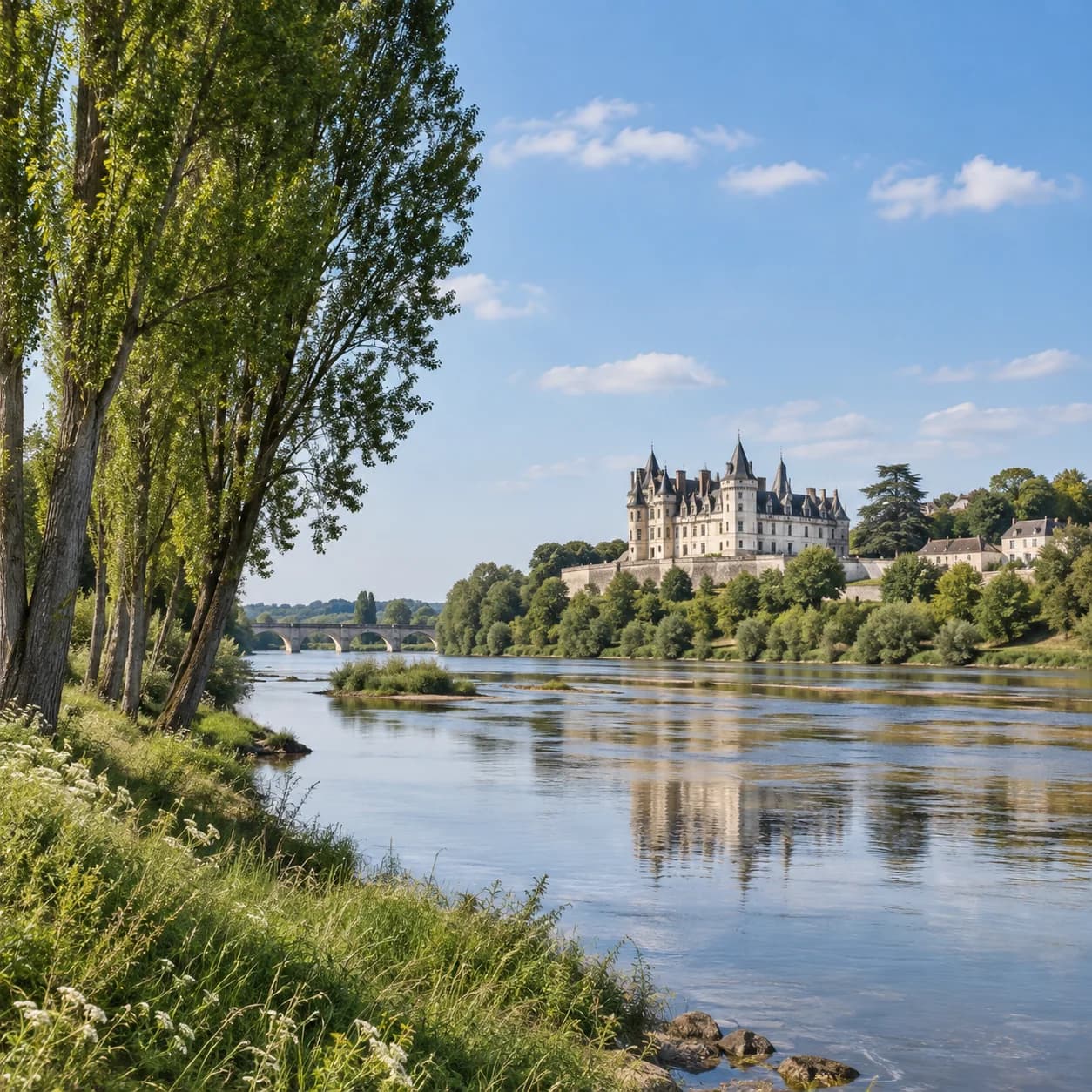 Photo réaliste: Coloriage de paysage de Loire
