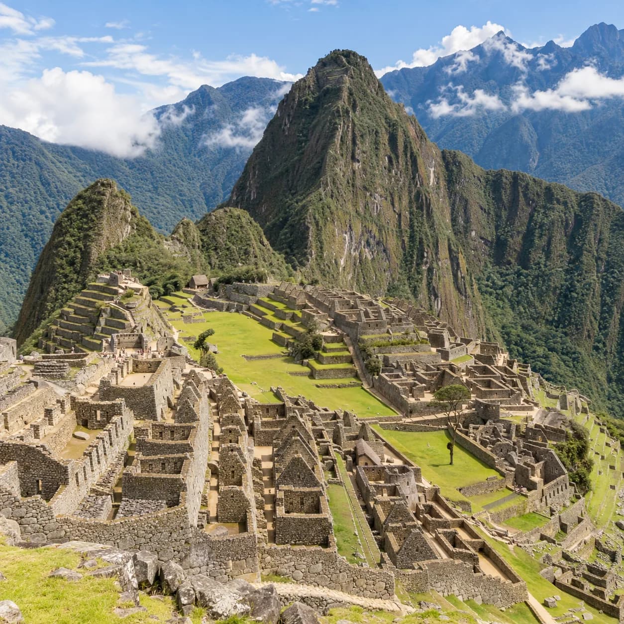 Realistic source: Machu Picchu coloring page