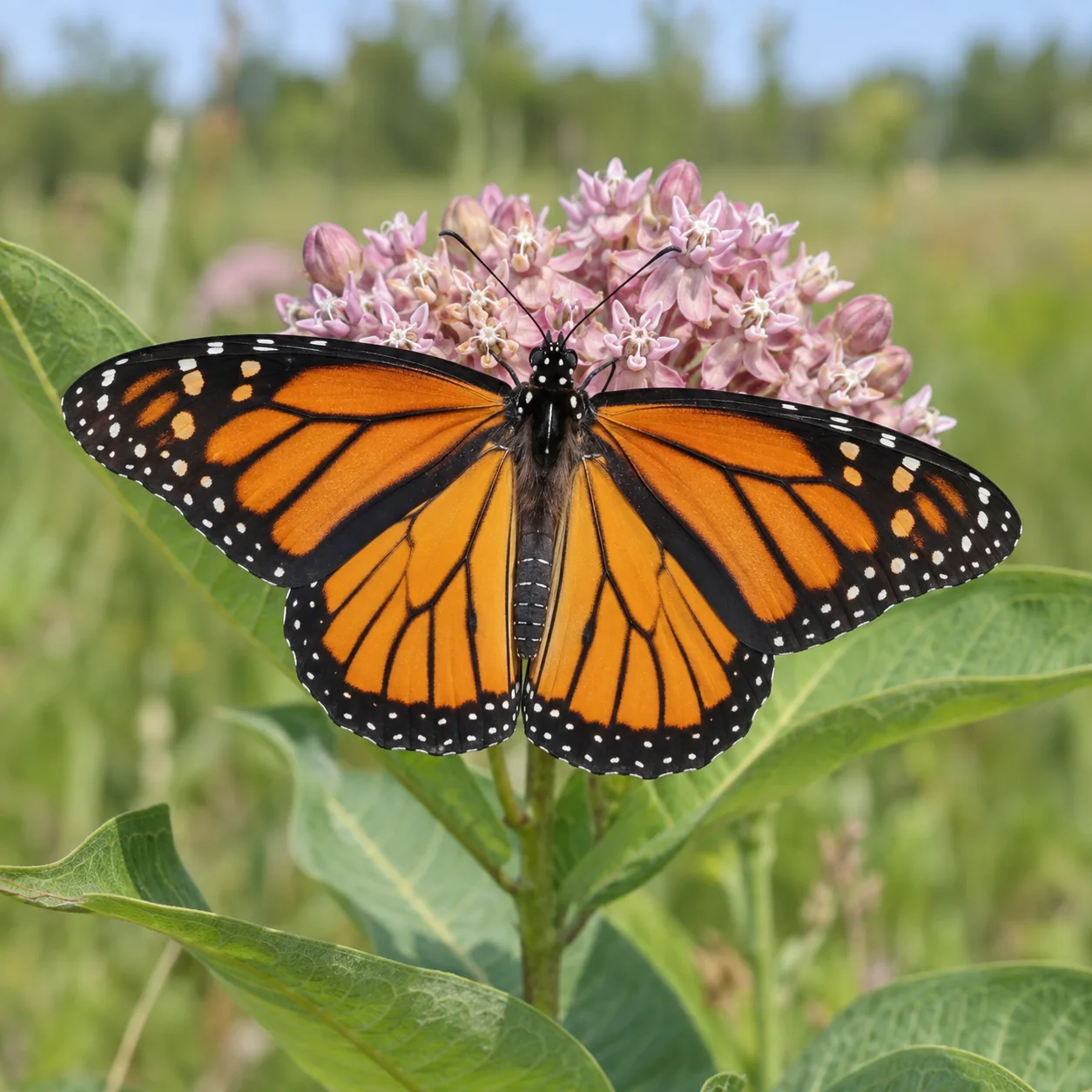 Foto realista: Dibujo de mariposa monarca para colorear