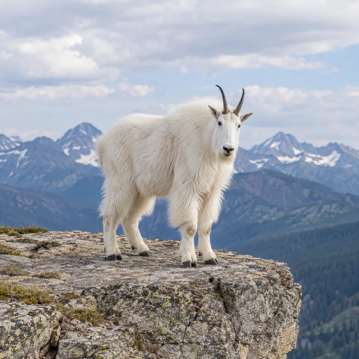 Realistic source: Mountain goat coloring page