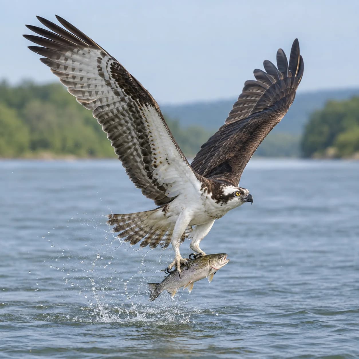 Photo réaliste: Coloriage de balbuzard pêcheur