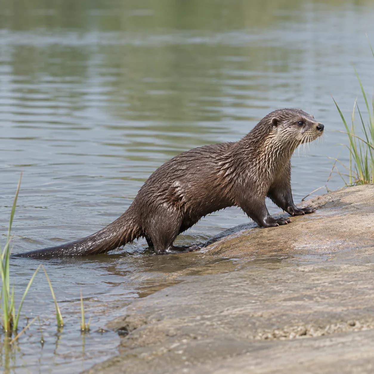 Photo réaliste: Coloriage de loutre de rivière