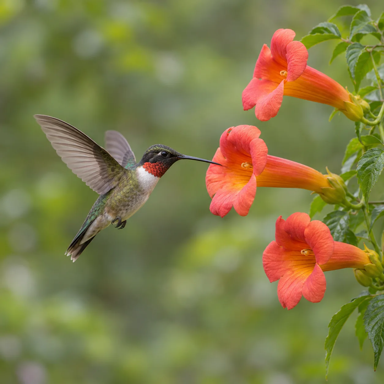 Photo réaliste: Coloriage de colibri