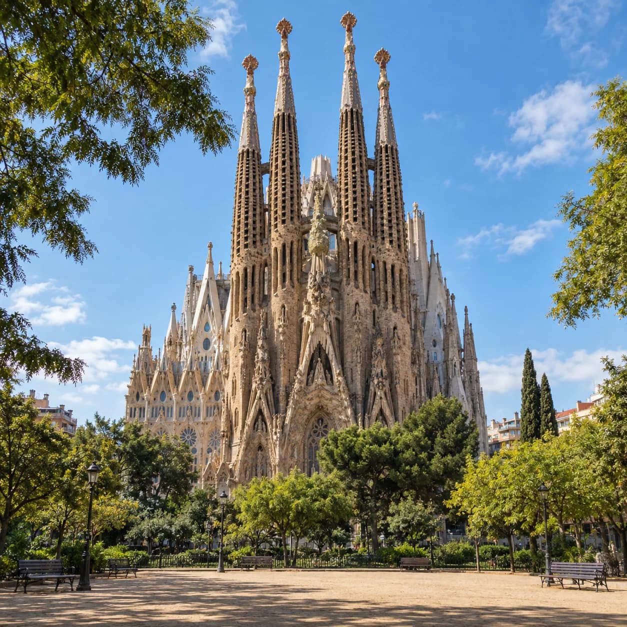 Realistic source: Sagrada Família coloring page