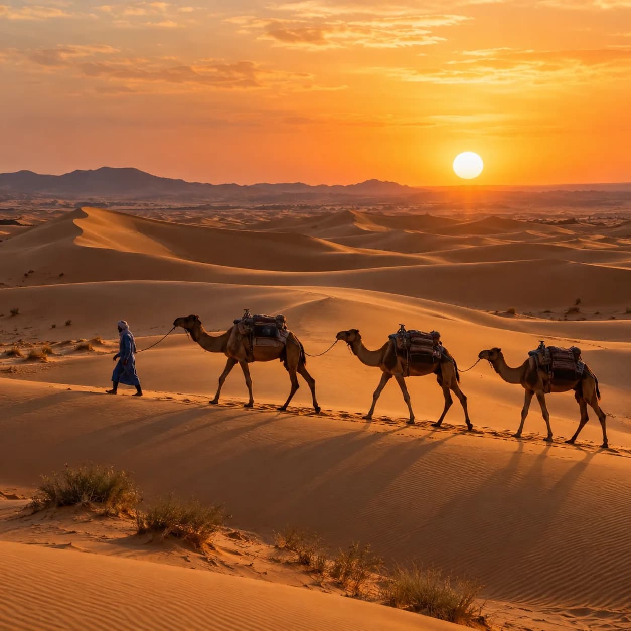 Photo réaliste: Coloriage des dunes du Sahara