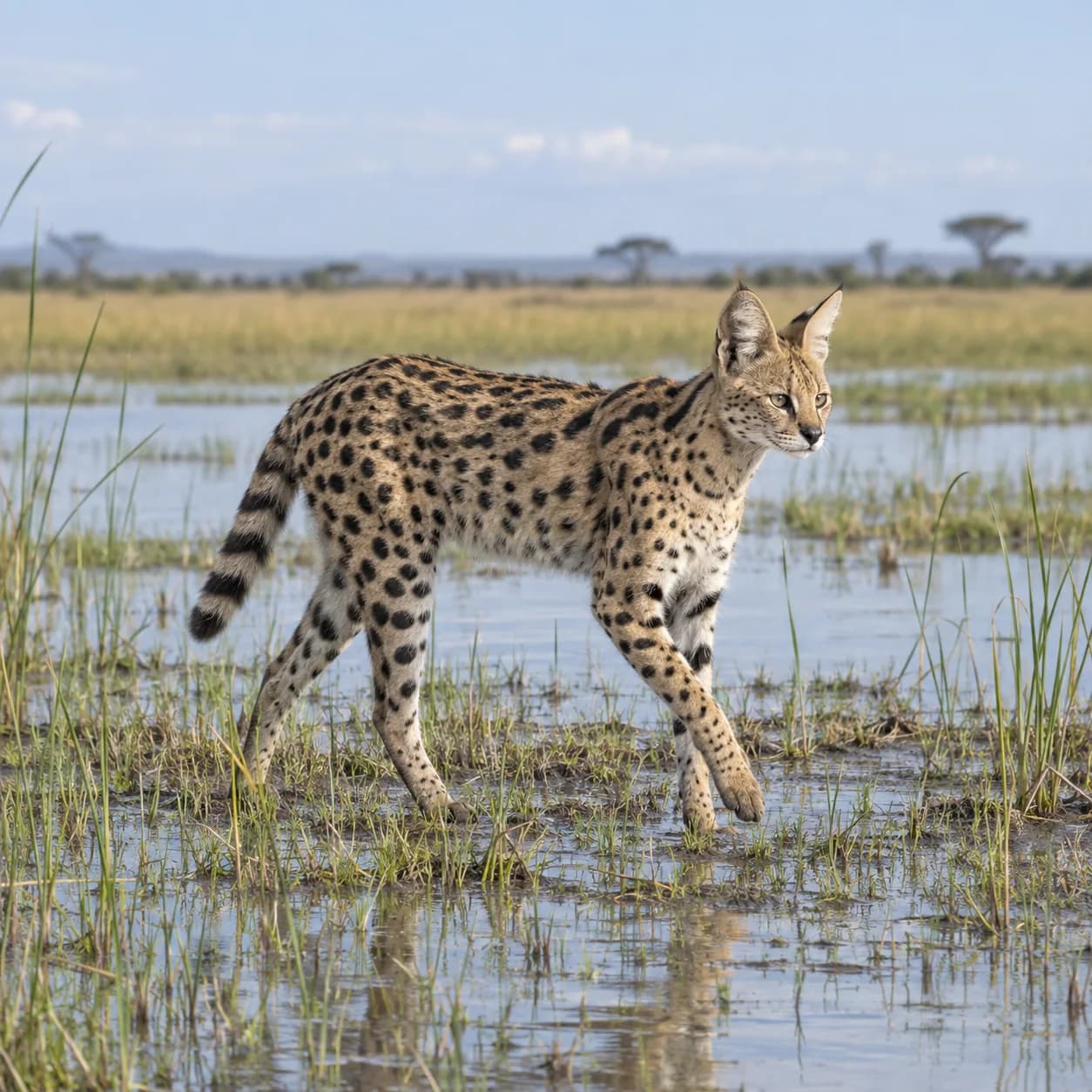 Foto realista: Dibujo de serval para colorear