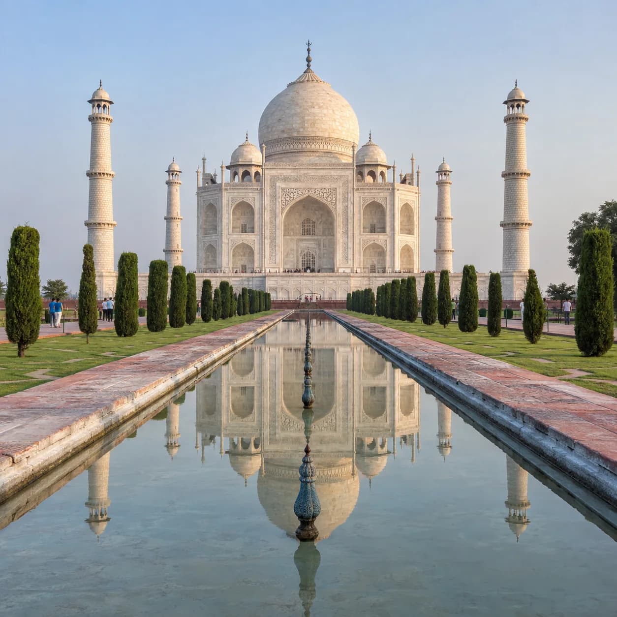 Photo réaliste: Coloriage du Taj Mahal