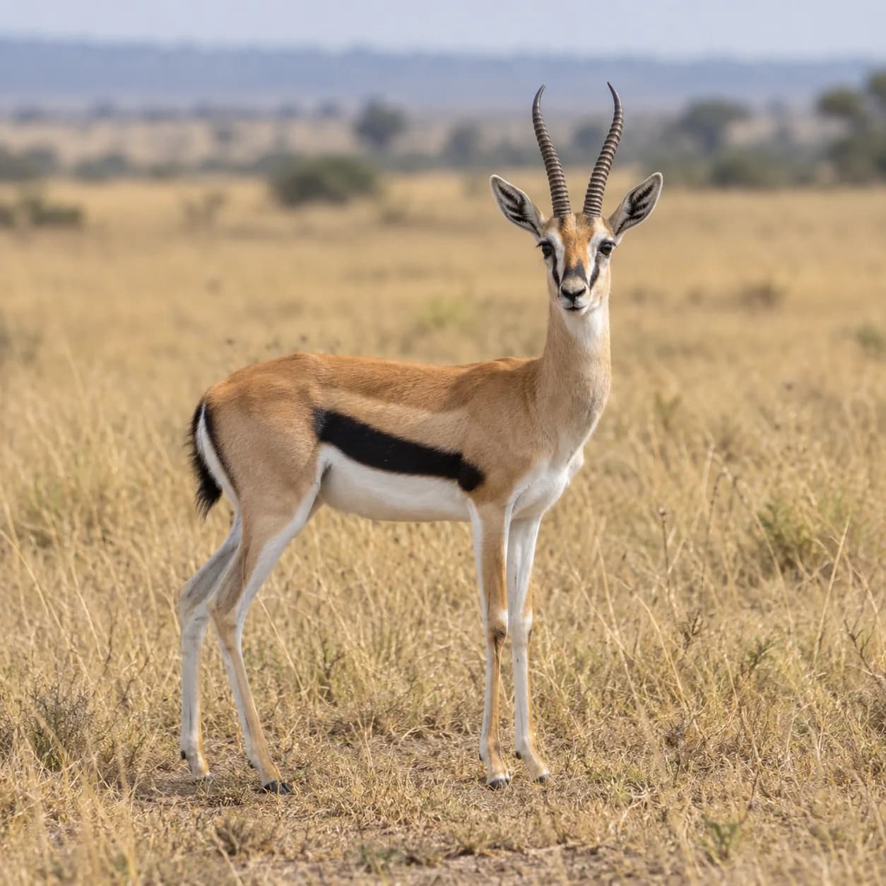 Realistic source: Thomson's gazelle coloring page