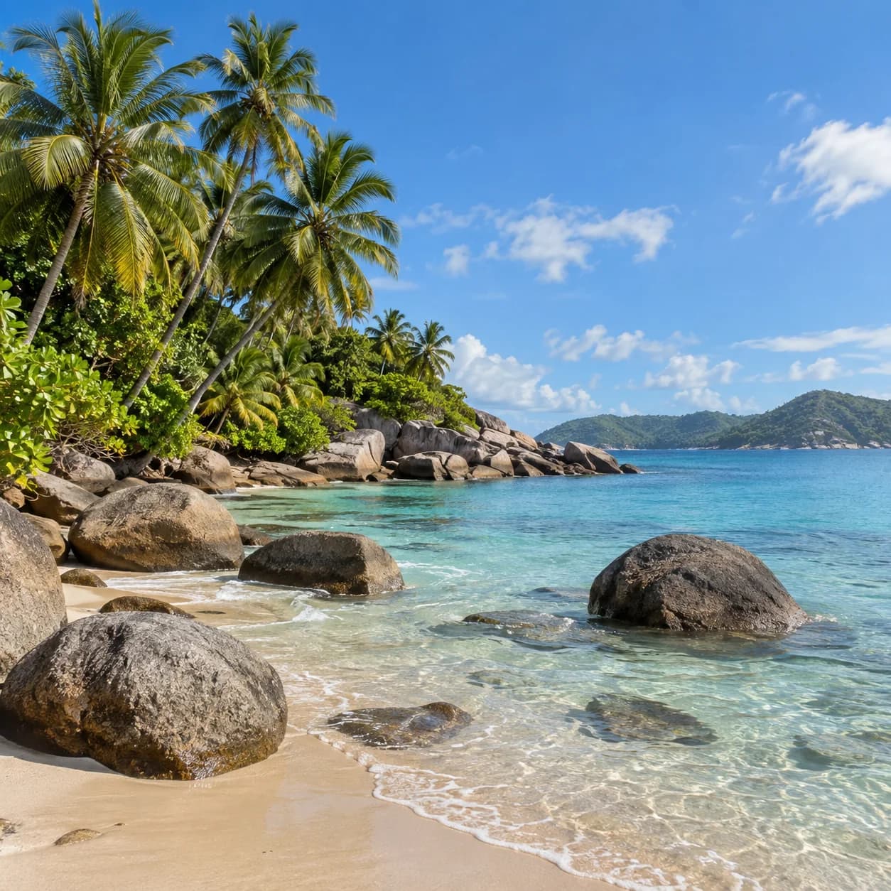 Photo réaliste: Coloriage de plage tropicale